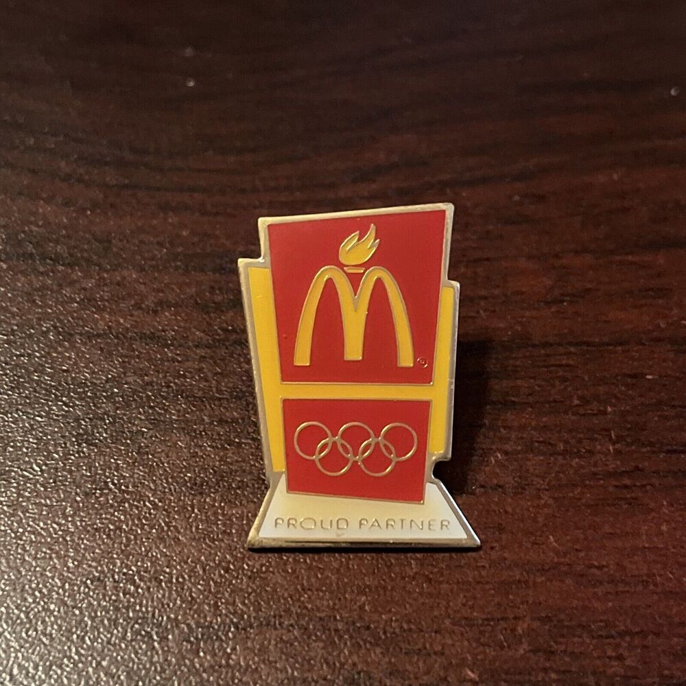 McDonald’s Olympics Proud Partner Olympic Torch Employee‎ Lapel Hat Pin